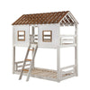 ACME Inara White & Rustic Oak Bunk Bed (Twin | Twin)Model BD02051