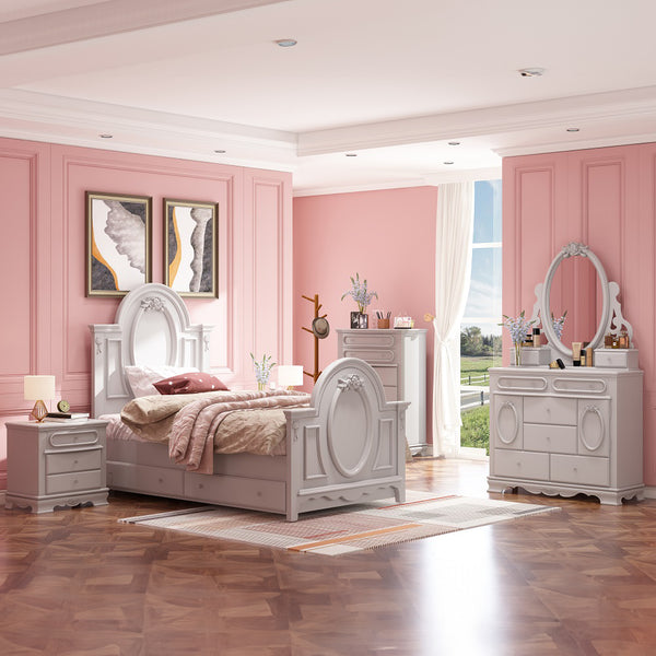 ACME Flora Gray Trundle TwinModel BD02211