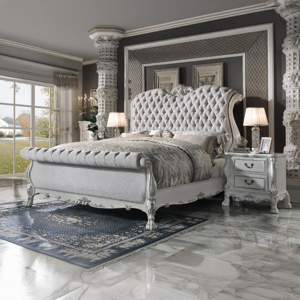 ACME Dresden Bone White Queen Bed Model BD02241Q