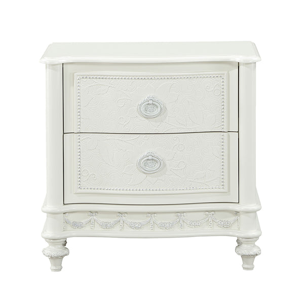 ACME Dorothy Ivory Nightstand with 2 Drawers Model BD02266