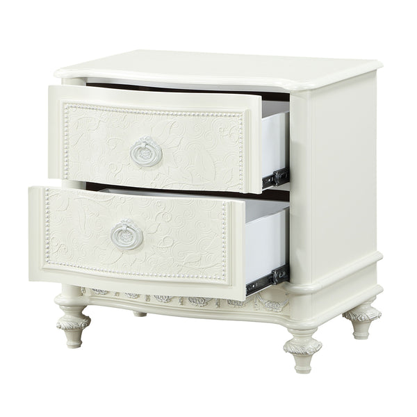 ACME Dorothy Ivory Nightstand with 2 Drawers Model BD02266