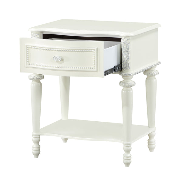 ACME Dorothy Ivory Nightstand with 1 Drawer Model BD02267
