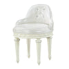 ACME Dorothy Pearl White Synthetic Leather & Ivory Chair with Swivel Model BD02272