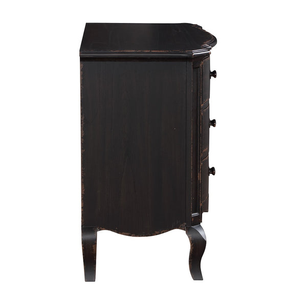 ACME Chelmsford Black Antique Nightstand Model BD02297