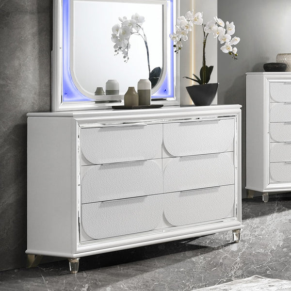 ACME Tarian Pearl White Dresser Model BD02320