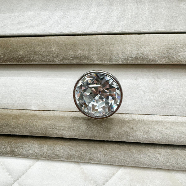 ACME Lucienne Beige Velvet Nightstand Model BD02336