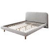 ACME Cleo Gray Boucle Eastern King Bed Model BD02471EK