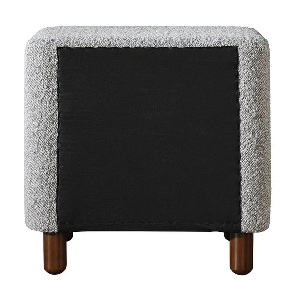 ACME Cleo Gray Boucle Nightstand Model BD02473