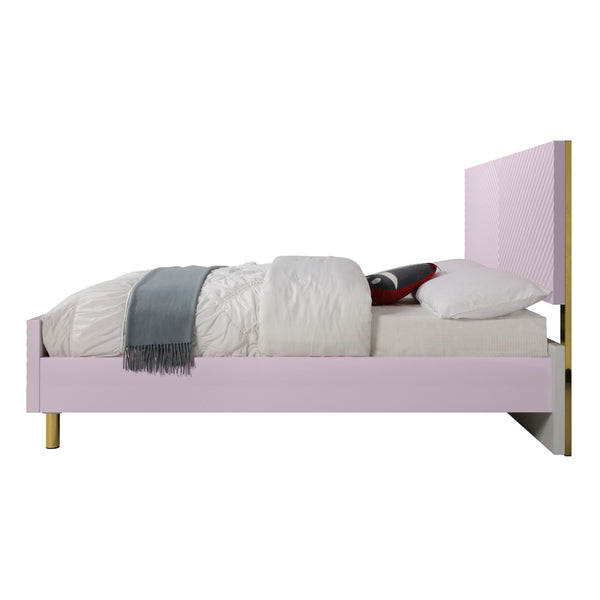 ACME Gaines Pink High Gloss Full Bed Model BD02660F