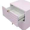 ACME Gaines Pink High Gloss Nightstand Model BD02663