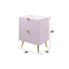 ACME Gaines Pink High Gloss Nightstand Model BD02663