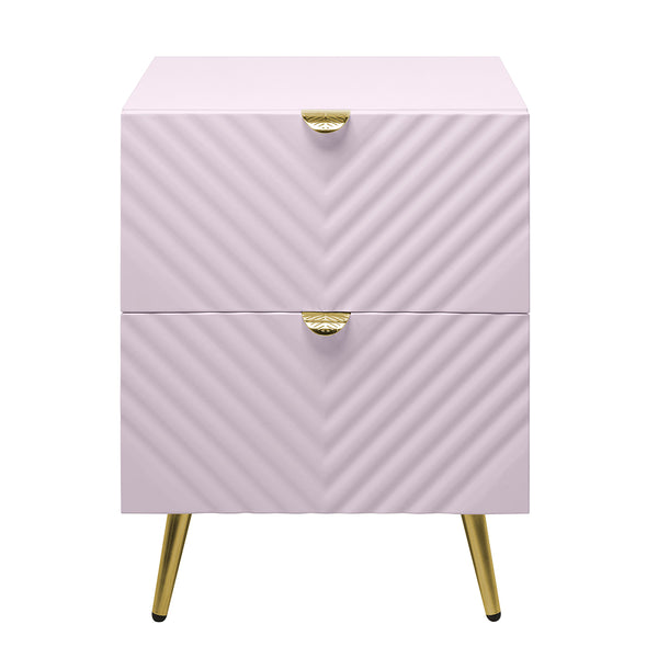 ACME Gaines Pink High Gloss Nightstand Model BD02663