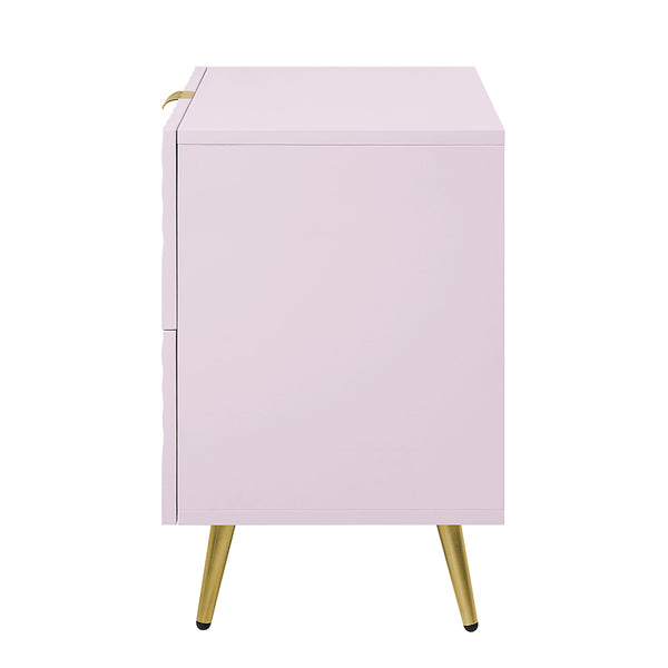 ACME Gaines Pink High Gloss Nightstand Model BD02663