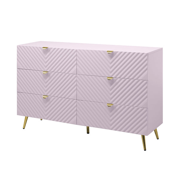 ACME Gaines Pink High Gloss Dresser Model BD02665