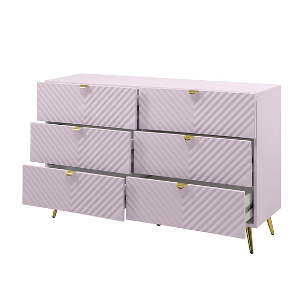 ACME Gaines Pink High Gloss Dresser Model BD02665