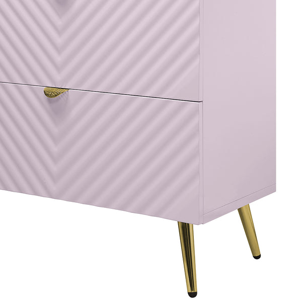 ACME Gaines Pink High Gloss Dresser Model BD02665