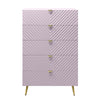 ACME Gaines Pink High Gloss Chest Model BD02666