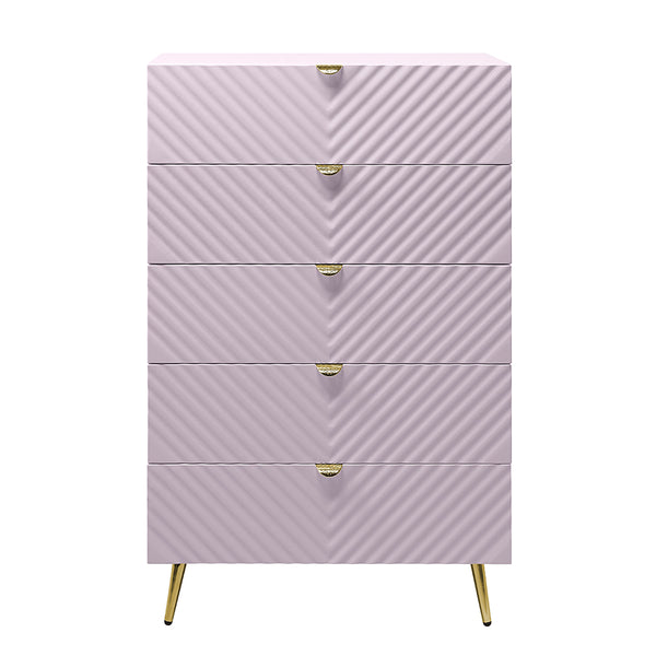 ACME Gaines Pink High Gloss Chest Model BD02666