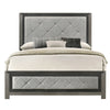 ACME Jehoram Gray Linen & Gray Queen Bed Model BD02722Q