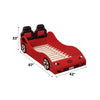 ACME Colen Red Car Bed (Twin) Model BD02831T