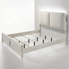 ACME Laveda Light Gray Boucle & Pearl White Queen Bed with LED Model BD03792Q
