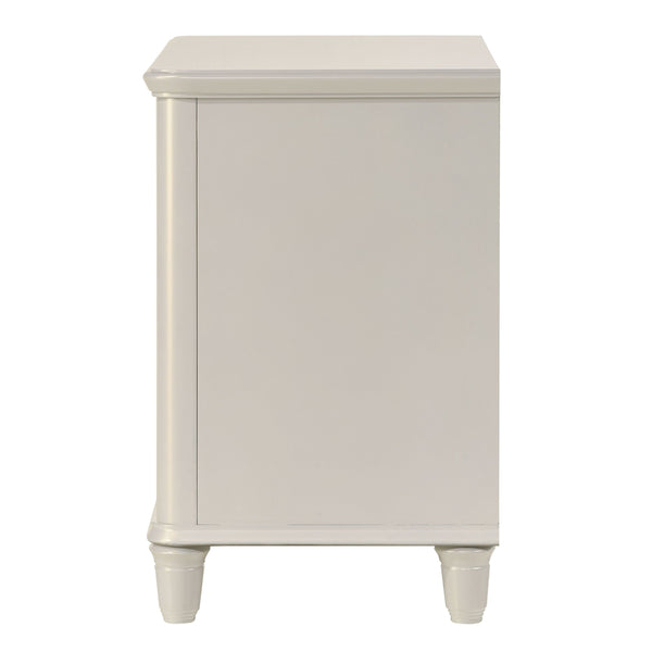 ACME Laveda Pearl White Nightstand Model BD03793