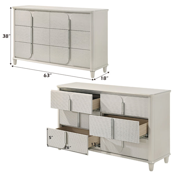 ACME Laveda Pearl White Dresser Model BD03795