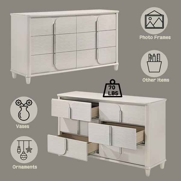 ACME Laveda Pearl White Dresser Model BD03795