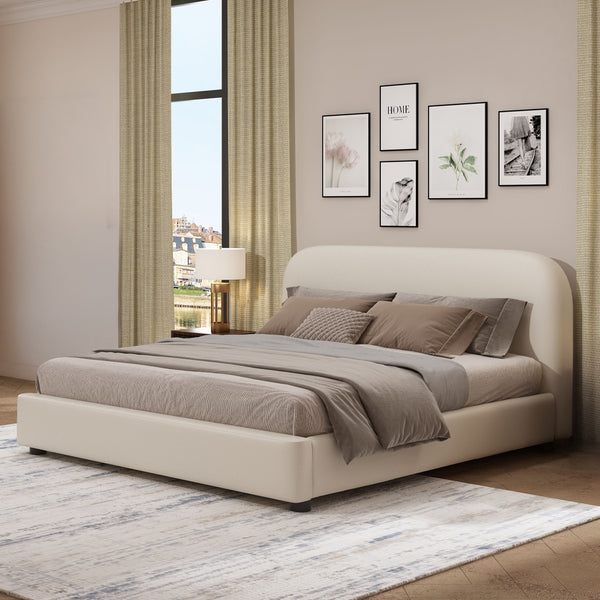 ACME Arden Beige Boucle Full Bed Model BD03910F