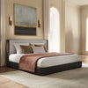 ACME Clayten Beige Linen & Espresso Eastern King Bed Model BD04091EK