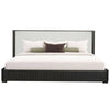 ACME Clayten Beige Linen & Espresso Eastern King Bed Model BD04091EK
