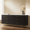 ACME Clayten Engineering Marble Top & Espresso Dresser with Marble Top Model BD04095
