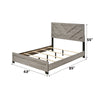 ACME Mari Light Gray Queen Bed Model BD04142Q