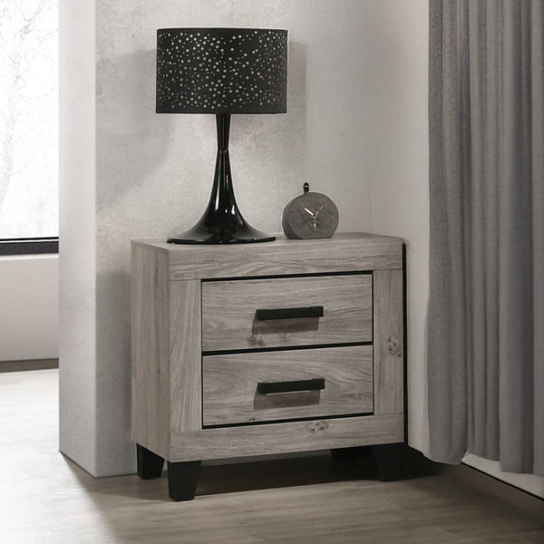 ACME Mari Light Gray Nightstand Model BD04143