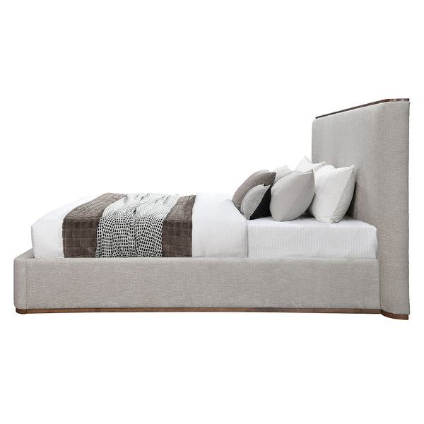 ACME Orane Gray Linen Queen Bed Model BD04582Q