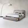 ACME Ollya Gray Linen Queen Bed with Storage Model BD04592Q