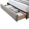 ACME Ollya Gray Linen Queen Bed with Storage Model BD04592Q