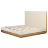 ACME Zoey Beige Fabric & Oak Queen Bed Model BD04852Q