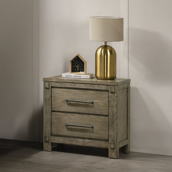 ACME Colton Antique White Oak Nightstand Model BD05293