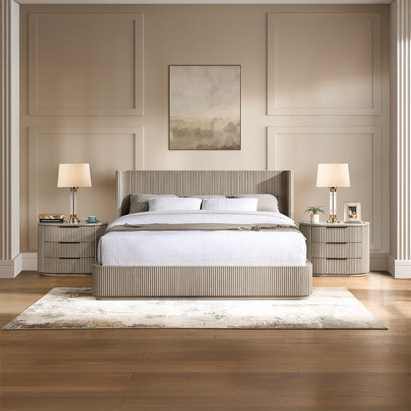 ACME Leanna Light Oak EK Bed Model BD05431EK