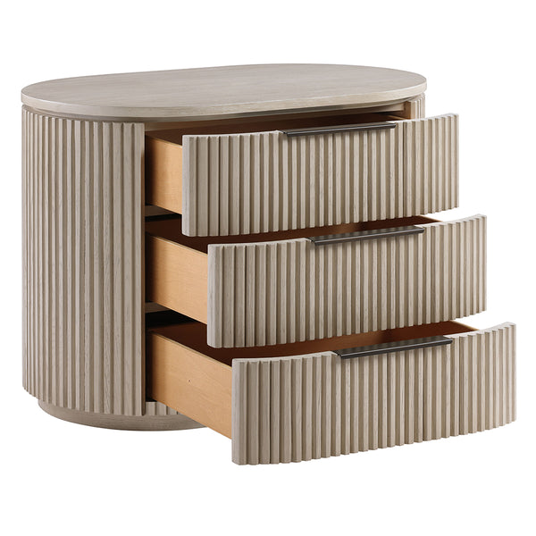 ACME Leanna Light Oak Nightstand with USB Port Model BD05433