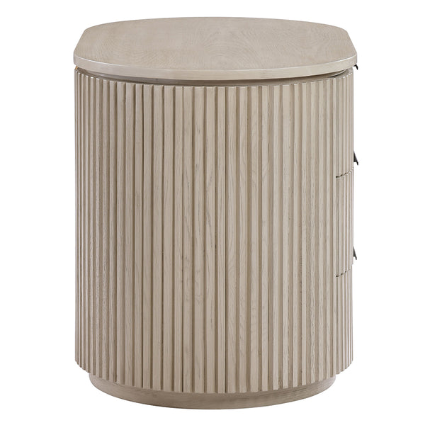 ACME Leanna Light Oak Nightstand with USB Port Model BD05433