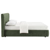 ACME Cheryl Dark Green Chenille Queen Bed Model BD05452Q
