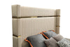 Modrest Sterling Modern Beige Bonded Leather & Gold Bed Model VGVCBD1901-BGE