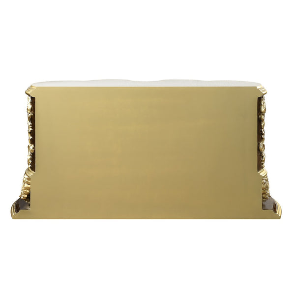 ACME Desiderius Antique Gold & Hand Paint Brown Dresser Model BD20005