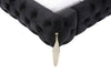 Modrest Legend Modern Black Velvet & Gold Bed Model VGVCBD8111-BLKGLD