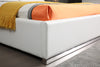 Modrest Chrysler Modern White Bonded Leather Bed Model VGVCBD8978-WHT