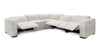 Divani Casa Beck Contemporary White Fabric Sectional Sofa With 3 Recliners Model VGKK-KM338H-W