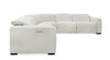 Divani Casa Beck Contemporary White Fabric Sectional Sofa With 3 Recliners Model VGKK-KM338H-W