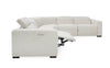 Divani Casa Beck Contemporary White Fabric Sectional Sofa With 3 Recliners Model VGKK-KM338H-W